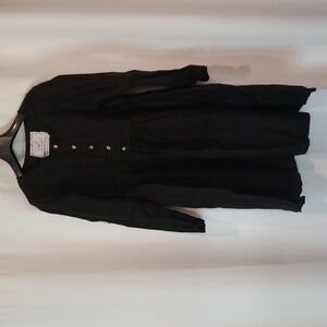 Not Perfect Linen - Long Sleeve Midi Mama Linen Dress